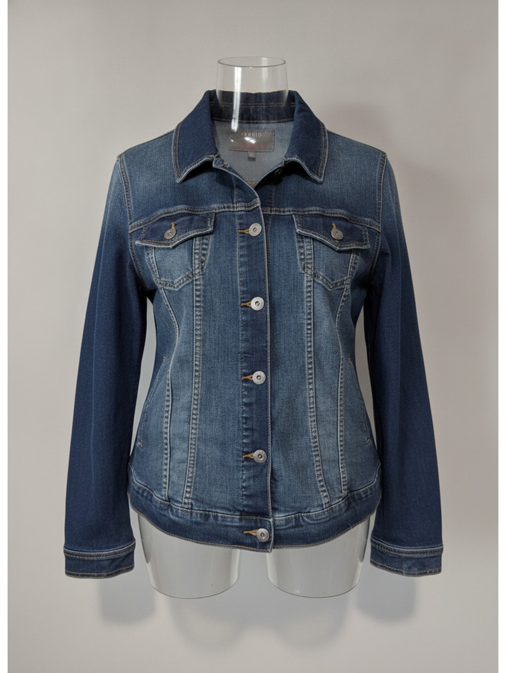 Torrid Denim Fall Casual Contemporary Jean Jacket Size 3X Dark Wash